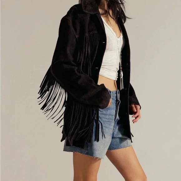 free people vegan suede jacket nwt - Picture 2 of 6